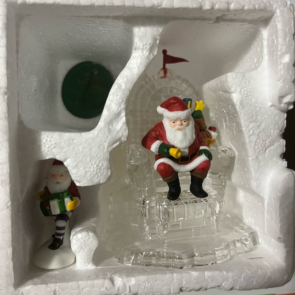 1995 Department 56 "I'LL NEED MORE TOYS" North Pole Series Set of 2 Retired